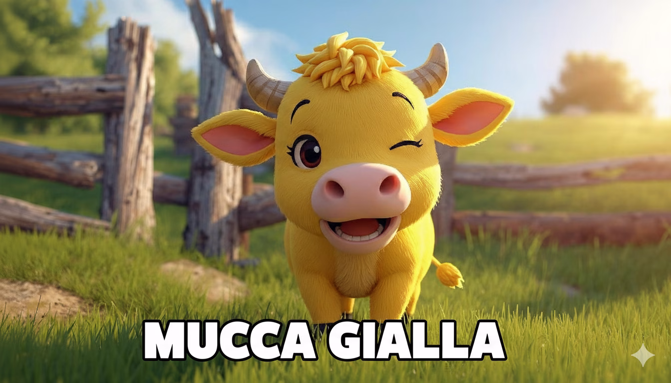 mucca gialla
